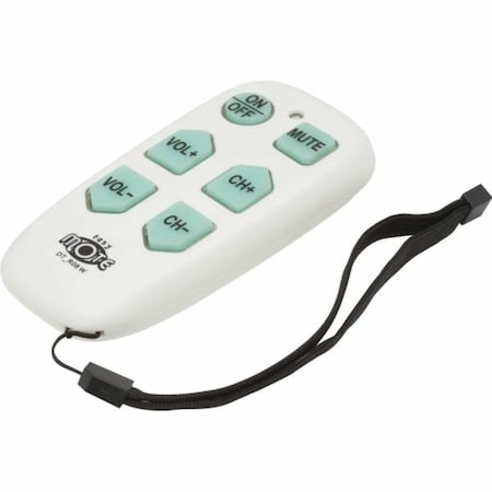 Easy Mote White  Universal TV Remote Pack Of 5, 5PK